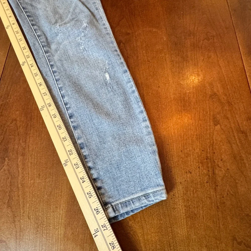 Judy Blue Skinny Jeans Womens 15/32 Light Blue Excellent‎ Distressed High Rise
